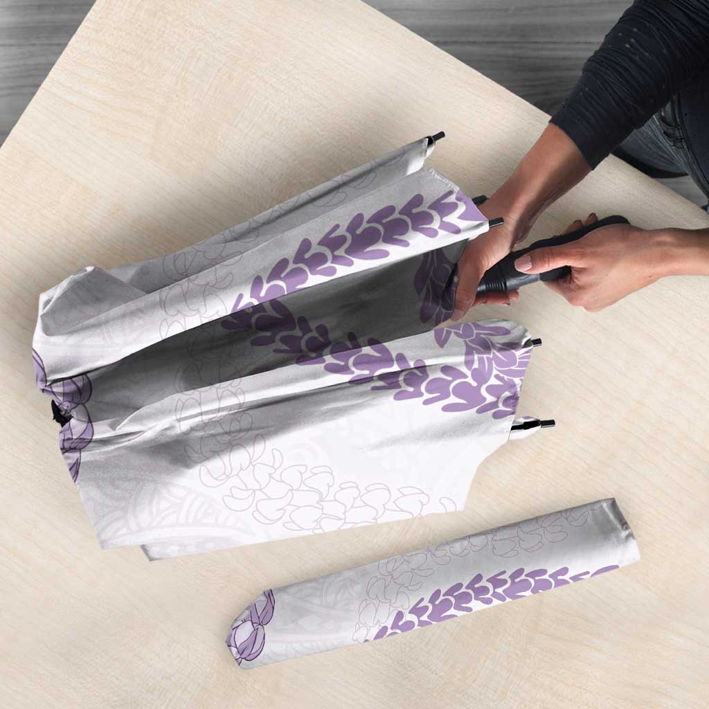 Aloha Lei Mikioi Umbrella Purple Polynesian Tribal Tatau Pattern - Polynesian Pride