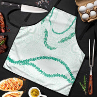 Aloha Lei Mikioi Apron Sage Green Polynesian Tribal Tatau Pattern - Polynesian Pride