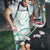 Aloha Lei Mikioi Apron Sage Green Polynesian Tribal Tatau Pattern - Polynesian Pride