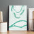 Aloha Lei Mikioi Canvas Wall Art Sage Green Polynesian Tribal Tatau Pattern