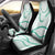 Aloha Lei Mikioi Car Seat Cover Sage Green Polynesian Tribal Tatau Pattern