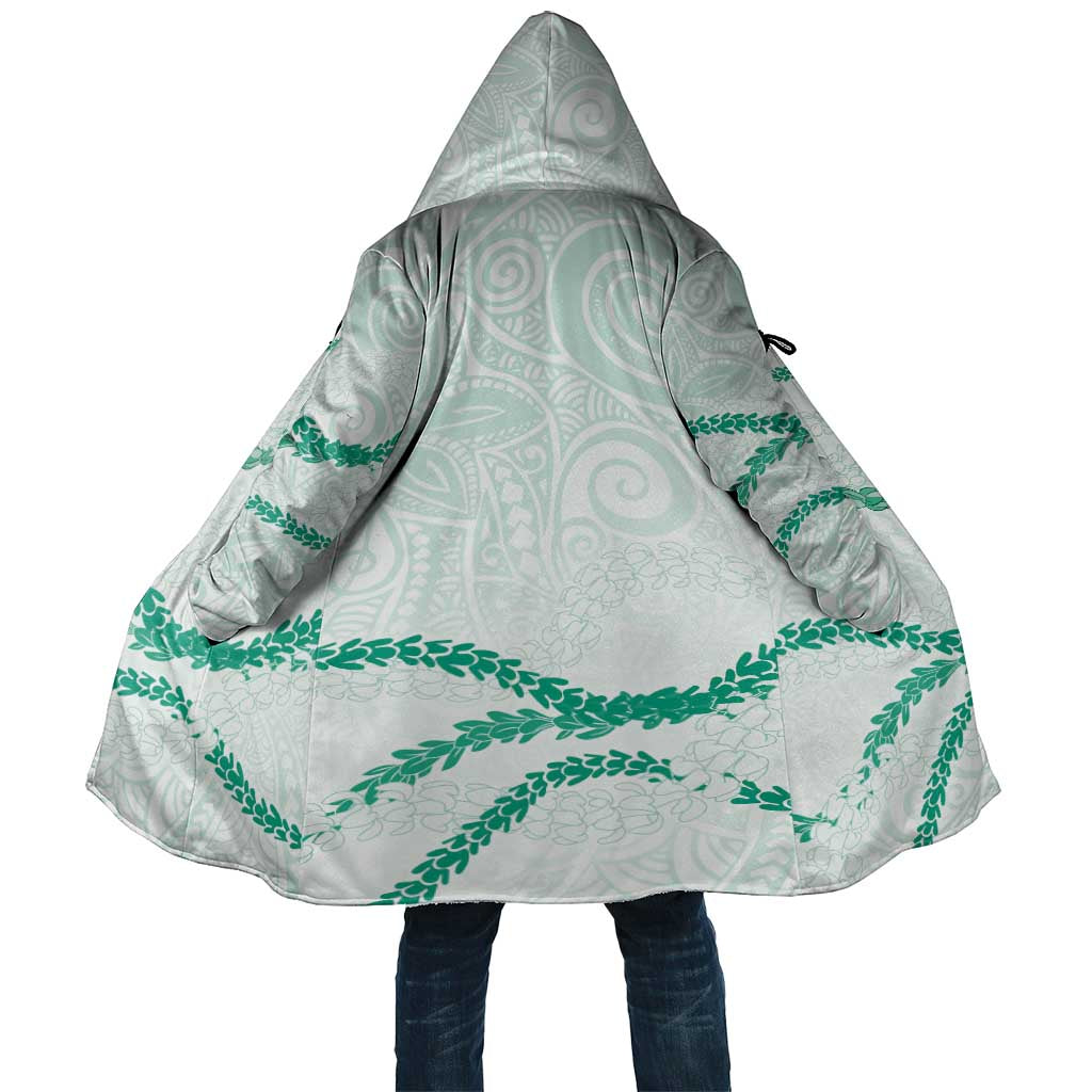 Aloha Lei Mikioi Cloak Sage Green Polynesian Tribal Tatau Pattern - Polynesian Pride