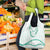 Aloha Lei Mikioi Grocery Bag Sage Green Polynesian Tribal Tatau Pattern