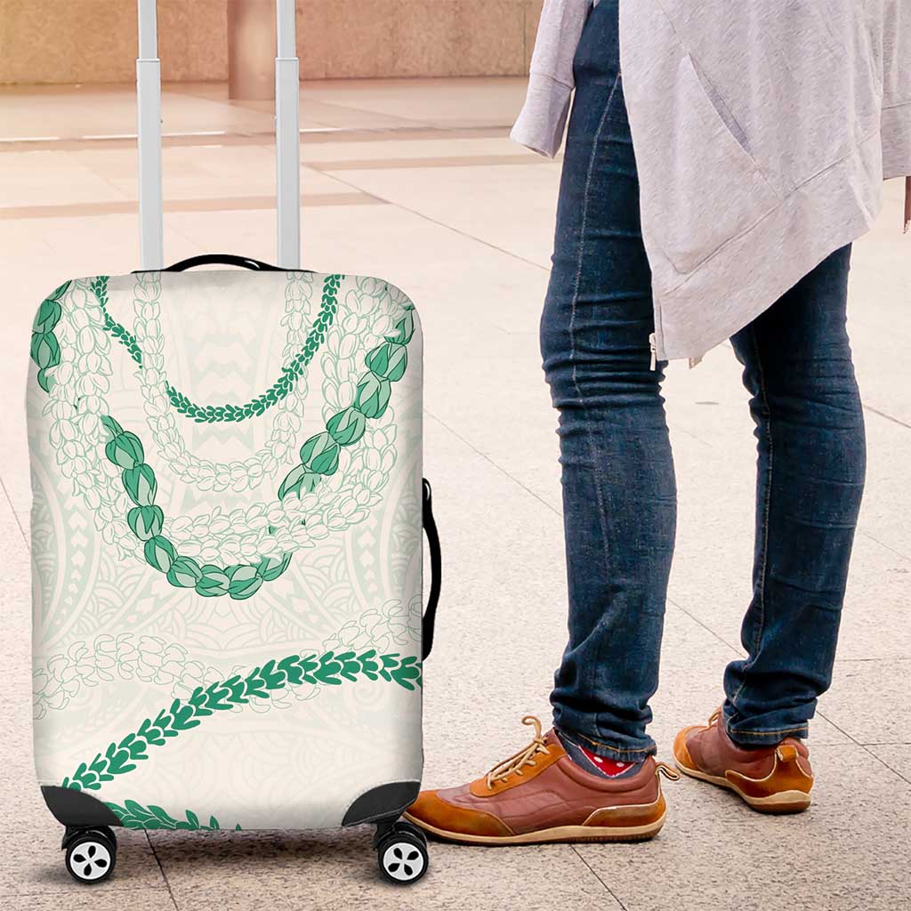 Aloha Lei Mikioi Luggage Cover Sage Green Polynesian Tribal Tatau Pattern LT9 Green - Polynesian Pride