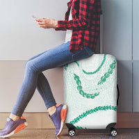 Aloha Lei Mikioi Luggage Cover Sage Green Polynesian Tribal Tatau Pattern LT9 - Polynesian Pride