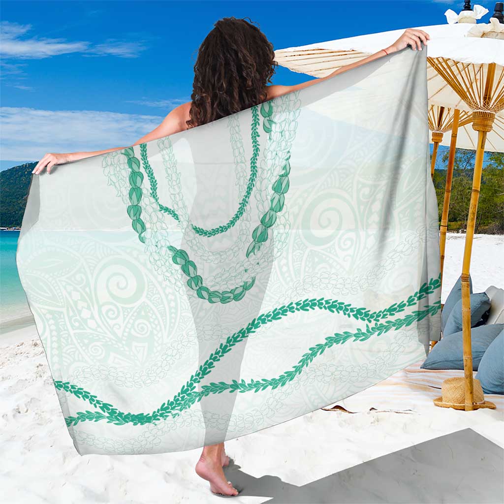 Aloha Lei Mikioi Sarong Sage Green Polynesian Tribal Tatau Pattern LT9 One Size 44 x 66 inches Green - Polynesian Pride