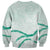 Aloha Lei Mikioi Sweatshirt Sage Green Polynesian Tribal Tatau Pattern
