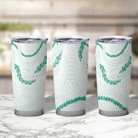 Aloha Lei Mikioi Tumbler Cup Sage Green Polynesian Tribal Tatau Pattern LT9 - Polynesian Pride
