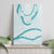Aloha Lei Mikioi Canvas Wall Art Teal Polynesian Tribal Tatau Pattern