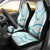 Aloha Lei Mikioi Car Seat Cover Teal Polynesian Tribal Tatau Pattern