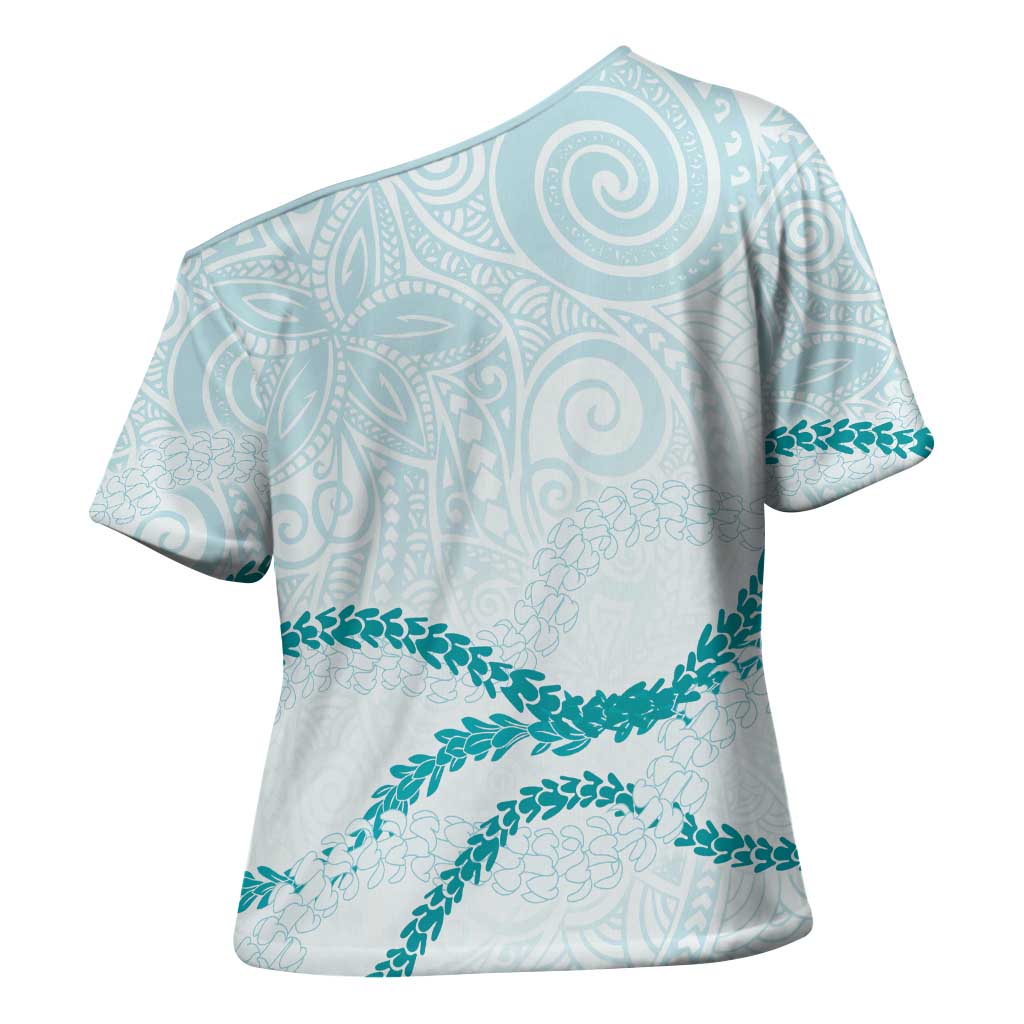 Aloha Lei Mikioi Cross Shoulder Shirt Aloha Lei Mikioi - Polynesian Pride