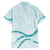 Aloha Lei Mikioi Family Matching Long Sleeve Bodycon Dress and Hawaiian Shirt Teal Polynesian Tribal Tatau Pattern