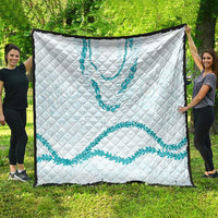 Aloha Lei Mikioi Quilt Teal Polynesian Tribal Tatau Pattern
