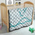Aloha Lei Mikioi Quilt Teal Polynesian Tribal Tatau Pattern