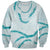 Aloha Lei Mikioi Sweatshirt Teal Polynesian Tribal Tatau Pattern