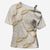 Aloha Pakalana and Puakenikeni Lei Cross Shoulder Shirt Beige Hawaiian Pattern - Polynesian Pride