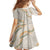 Aloha Pakalana and Puakenikeni Lei Family Matching Summer Maxi Dress and Hawaiian Shirt Beige Hawaiian Pattern