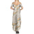 Aloha Pakalana and Puakenikeni Lei Family Matching Summer Maxi Dress and Hawaiian Shirt Beige Hawaiian Pattern