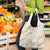 Aloha Pakalana and Puakenikeni Lei Grocery Bag Beige Hawaiian Pattern