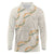Aloha Pakalana and Puakenikeni Lei Long Sleeve Polo Shirt Beige Hawaiian Pattern