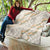 Aloha Pakalana and Puakenikeni Lei Quilt Beige Hawaiian Pattern