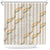 Aloha Pakalana and Puakenikeni Lei Shower Curtain Beige Hawaiian Pattern