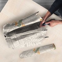 Aloha Pakalana and Puakenikeni Lei Umbrella Beige Hawaiian Pattern - Polynesian Pride