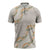 Aloha Pakalana and Puakenikeni Lei Zipper Polo Shirt Beige Hawaiian Pattern - Polynesian Pride