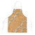 Aloha Pakalana and Puakenikeni Lei Apron Gold Hawaiian Pattern - Polynesian Pride