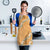 Aloha Pakalana and Puakenikeni Lei Apron Gold Hawaiian Pattern - Polynesian Pride