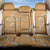 Aloha Pakalana and Puakenikeni Lei Back Car Seat Cover Gold Hawaiian Pattern