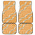 Aloha Pakalana and Puakenikeni Lei Car Mats Gold Hawaiian Pattern