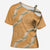 Aloha Pakalana and Puakenikeni Lei Cross Shoulder Shirt Gold Hawaiian Pattern - Polynesian Pride