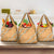 Aloha Pakalana and Puakenikeni Lei Grocery Bag Gold Hawaiian Pattern