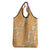 Aloha Pakalana and Puakenikeni Lei Grocery Bag Gold Hawaiian Pattern