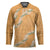 Aloha Pakalana and Puakenikeni Lei Hockey Jersey Gold Hawaiian Pattern - Polynesian Pride