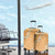 Aloha Pakalana and Puakenikeni Lei Luggage Cover Gold Hawaiian Pattern
