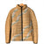 Aloha Pakalana and Puakenikeni Lei Padded Jacket Gold Hawaiian Pattern - Polynesian Pride