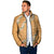 Aloha Pakalana and Puakenikeni Lei Padded Jacket Gold Hawaiian Pattern - Polynesian Pride