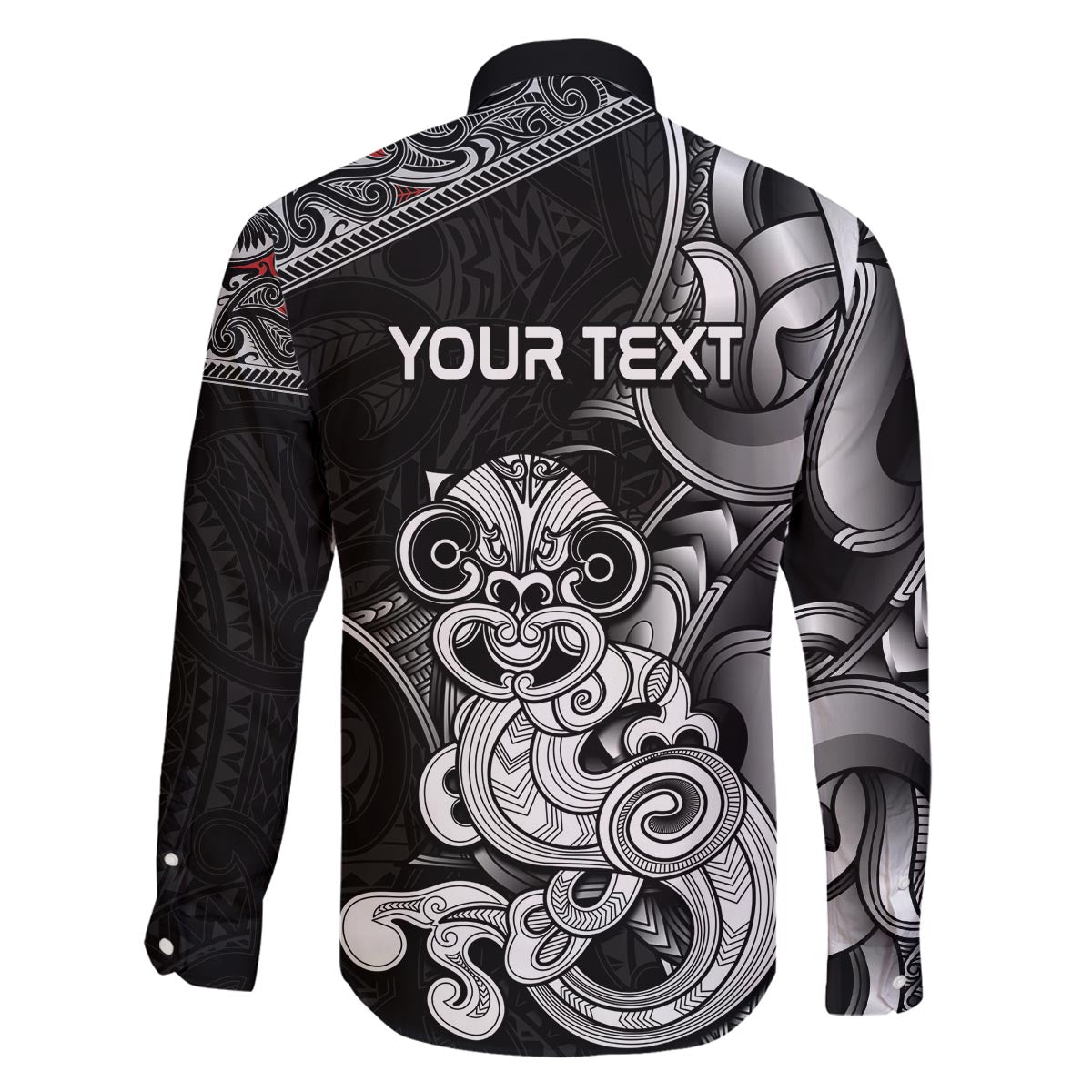 Personalised New Zealand Potae Pango Cricket Family Matching Off The Shoulder Long Sleeve Dress and Hawaiian Shirt Special Maori Hei Tiki Tribal Tattoo LT9 - Polynesian Pride