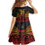 Custom Papua New Guinea Cricket Family Matching Off Shoulder Maxi Dress and Hawaiian Shirt PNG Emblem Mix Polyneisan Pattern