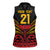 Custom Papua New Guinea Cricket Women Sleeveless Polo Shirt PNG Emblem Mix Polyneisan Pattern