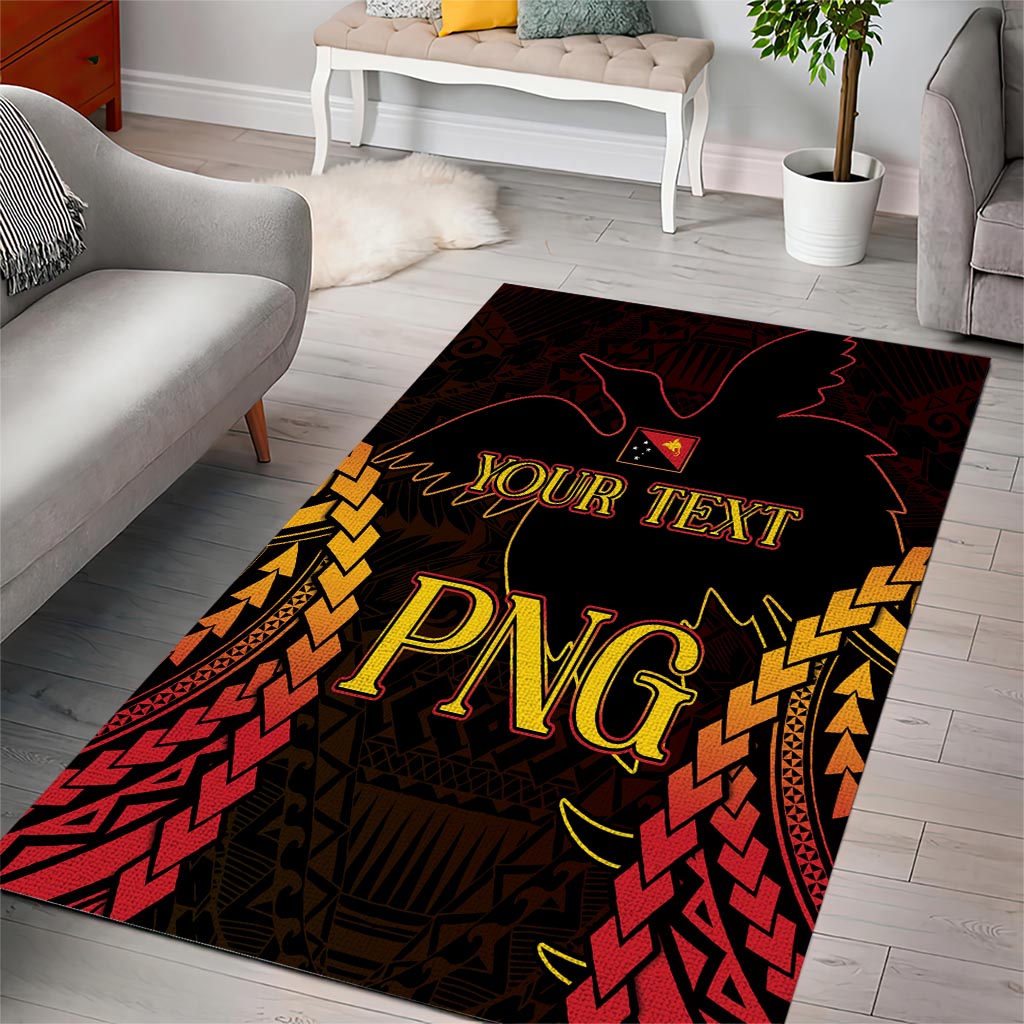 Custom Papua New Guinea Cricket Area Rug Go Barramundis LT9 - Polynesian Pride