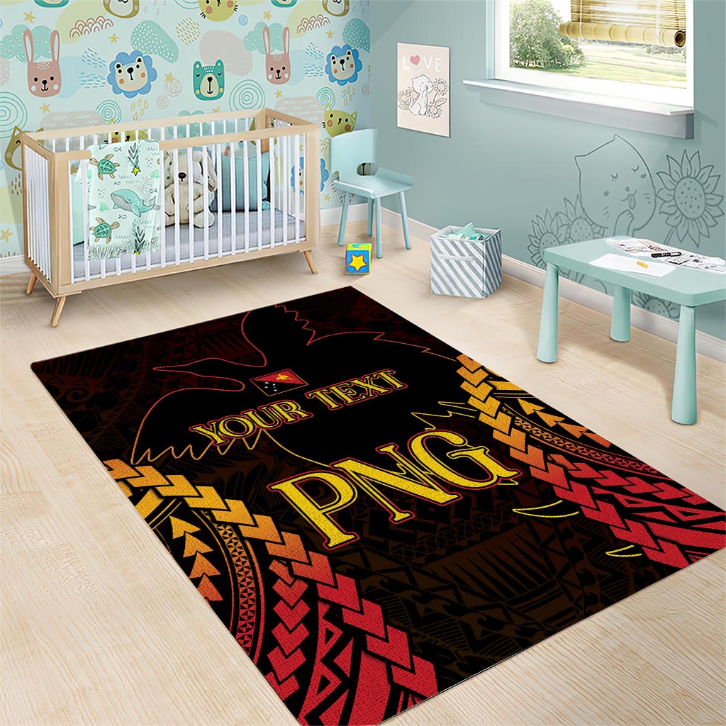 Custom Papua New Guinea Cricket Area Rug Go Barramundis LT9 - Polynesian Pride