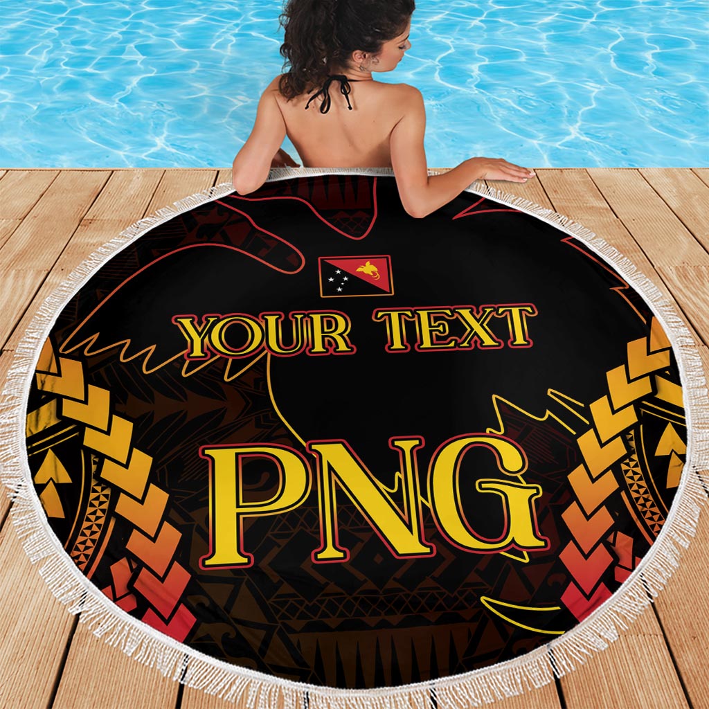 Custom Papua New Guinea Cricket Beach Blanket Go Barramundis