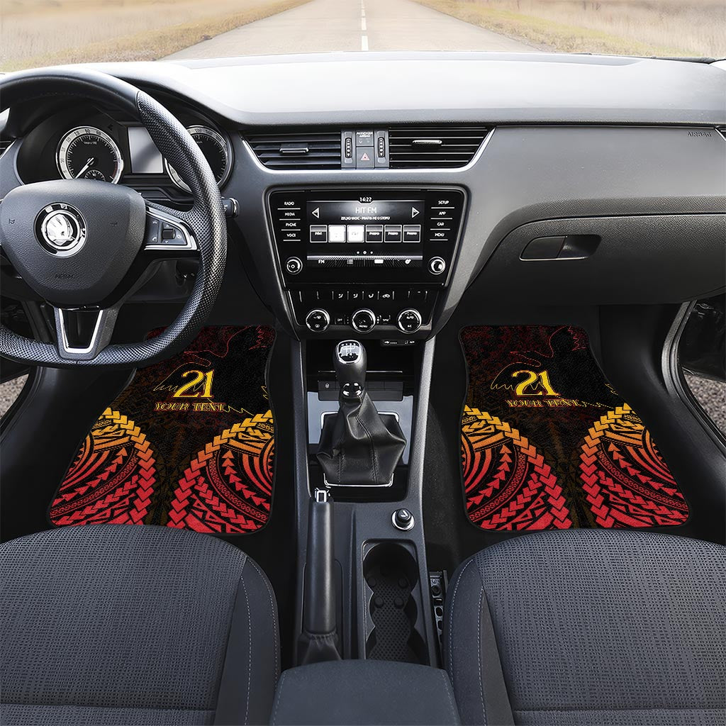Custom Papua New Guinea Cricket Car Mats Go Barramundis