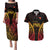 Custom Papua New Guinea Cricket Couples Matching Puletasi and Hawaiian Shirt Go Barramundis