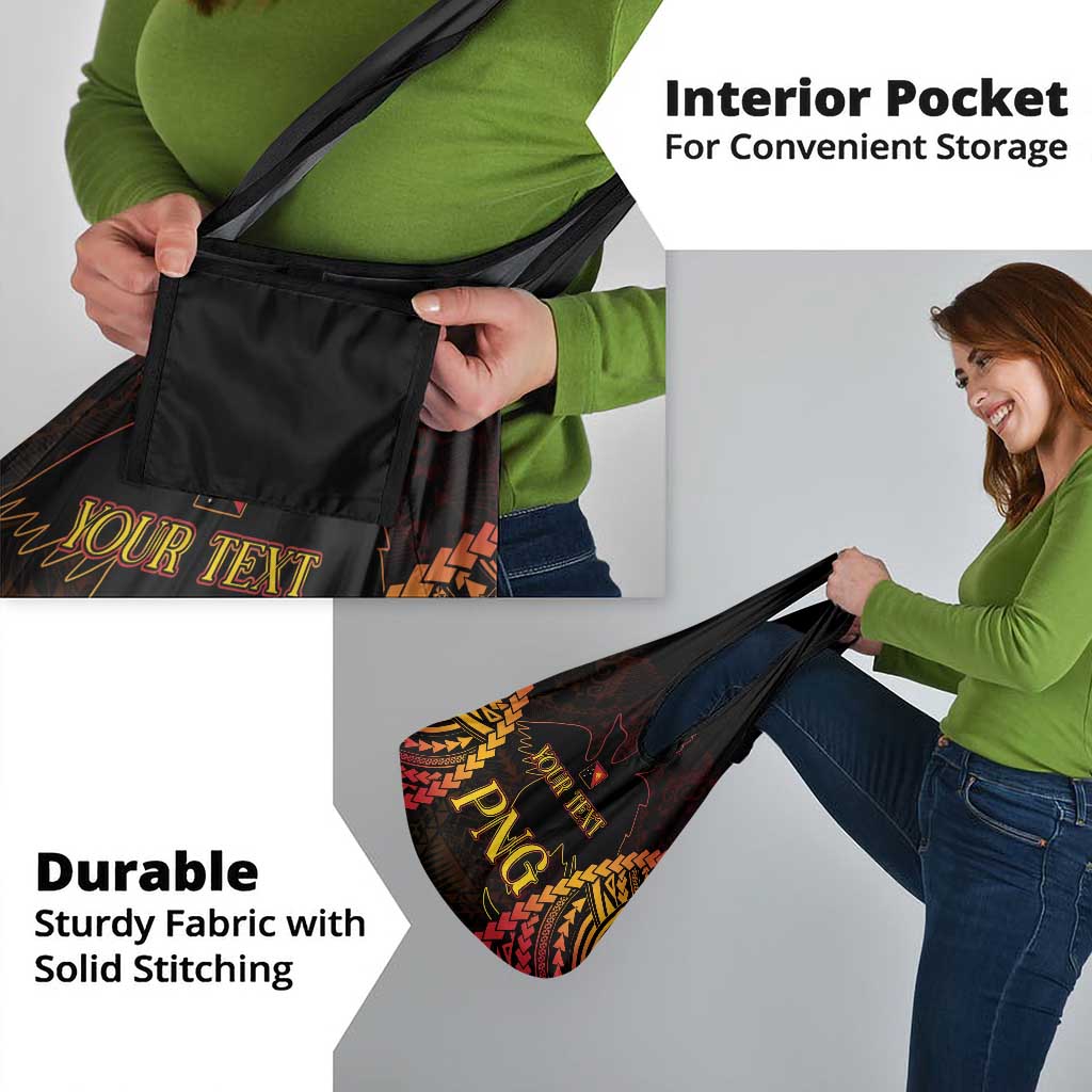 Custom Papua New Guinea Cricket Grocery Bag Go Barramundis