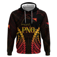 Custom Papua New Guinea Cricket Hoodie Go Barramundis LT9 Pullover Hoodie Black - Polynesian Pride