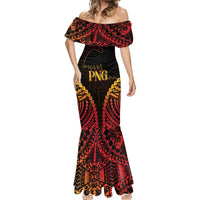 Custom Papua New Guinea Cricket Mermaid Dress Go Barramundis LT9 - Polynesian Pride